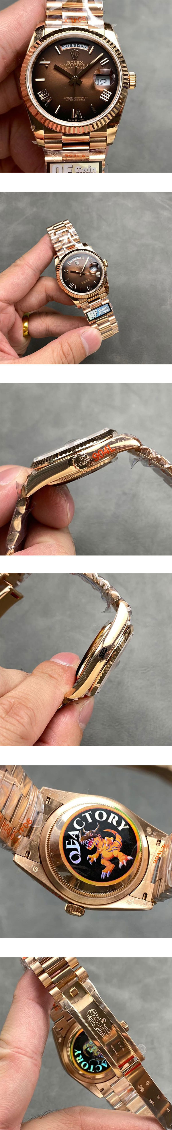 【QF製 加重版】ロレックス デイデイトコピー時計 M128235-0075(36mm) 実用性抜群